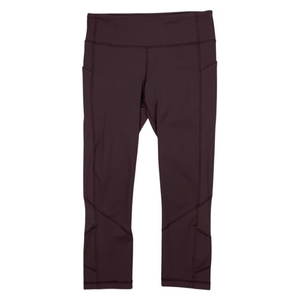 Lululemon Pace Rival Crop 22" Legging 6 Dark Adobe Cropped Mid Rise Run Athletic - Picture 1 of 15